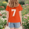 thumbnail image 4 of Ensembles de Pyjama pour Filles - T-Shirt Décontracté à Col Rond à Manches Courtes Imprimé Numériquement - pour Tenue Décontractée, Quotidienne et de Fête, 4 of 6