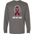 thumbnail image 3 of Inktastic Multiple Myeloma Awareness Ribbon for Dad Long Sleeve T-Shirt, 3 of 5