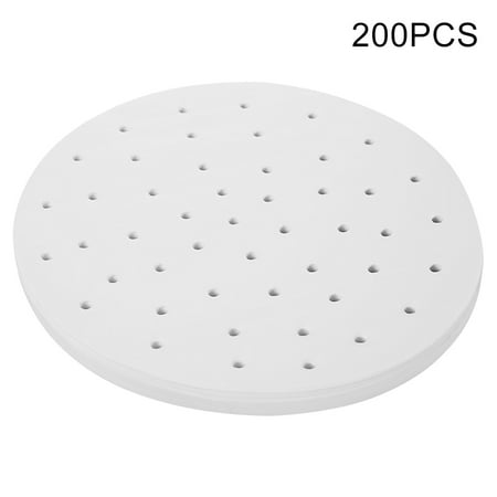 

200pcs Roasting Oven Non Stick Round Air Fryer Mat Parchment Paper