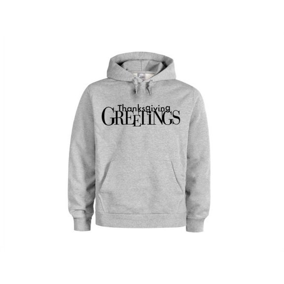 Thanksgiving Hoodie, Thanksgiving Greetings, Unisex Hoodies, Thanksgiving Apparel, Turkey Day, Happy Thanksgiving, Fashion, Sayings, Trendy, Grey (Black Text), LARGE