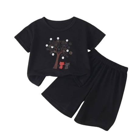 HAYIMI Boys Summer Casual Outfit Sets Short Sleeve T Shirt And Shorts Athletic Wear Play For Toddler Kids O-Neck Relaxed Fit Clothes Sets