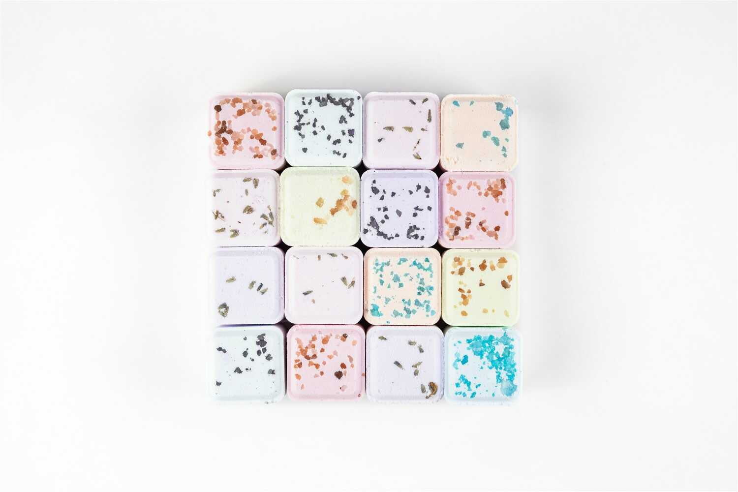 Lizush - Shower Steamers, Set of 12 big fizzies, Cheer up Gift Set, Relaxing Gift Box