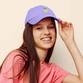 thumbnail image 5 of DALIX Pineapple Dad Hat Cotton Twill Baseball Cap Premium Stitched Lavender, 5 of 5