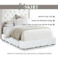 thumbnail image 5 of Elegant Comfort Pom-Pom Bed Skirt, 1-Piece, 16-Inch Drop, 1500 Series, Easy Wrap Around Elastic, Wrinkle Resistant, Queen/King, Aesthetic White, 5 of 5