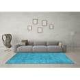 thumbnail image 3 of Ahgly Company Machine Washable Indoor Rectangle Oriental Light Blue Industrial Area Rugs, 2' x 5', 3 of 4