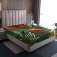thumbnail image 4 of Erosebridal Minimalst Sheet Set Queen, Modern Geometric Bedding Sets Queen Size, Swirl Circle Decor, 4 Pieces, 4 of 7