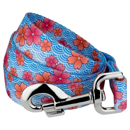 Country Brook Petz - Pink April Blossoms Dog Leash - Spring Collection with 8 Springtime Designs (6 Foot, 1 inch Wide)