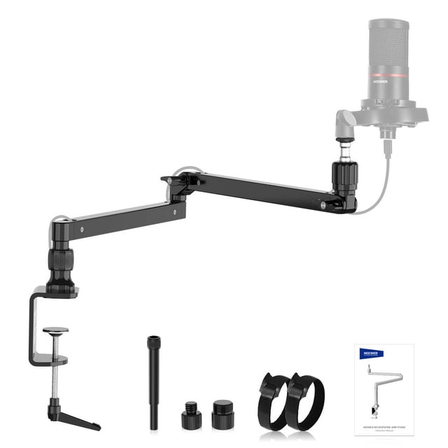 Soporte de escritorio con brazo para micrófono NEEWER Low Profile MST002