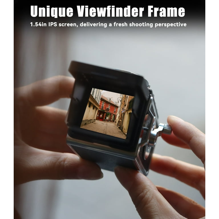 iTwano Vintage Mini Digital Camera, Portable 12MP 1080P FHD Video