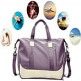 thumbnail image 3 of Elegante compañero de viaje, versátil bolso de mano de tela Oxford, plegable, para mujeres y hombres, apto para viajes en avión, 47 x 22 x 25 centímetros, 3 of 6