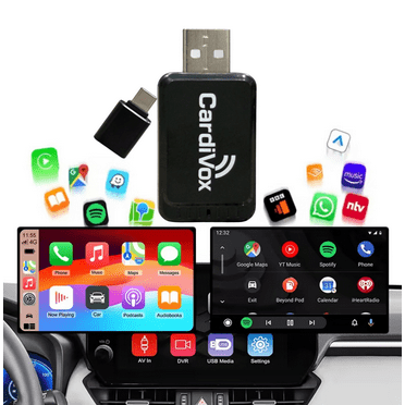 CardiVox CarPlay X7 Pro Wireless Adapter for iPhone, 1 Piece