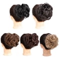 thumbnail image 5 of Women Scrunchies Chignon Claw Clip Hair Band Synthetic Hair Bun Synthetic Hair Clips Fake Hair 8, 5 of 8