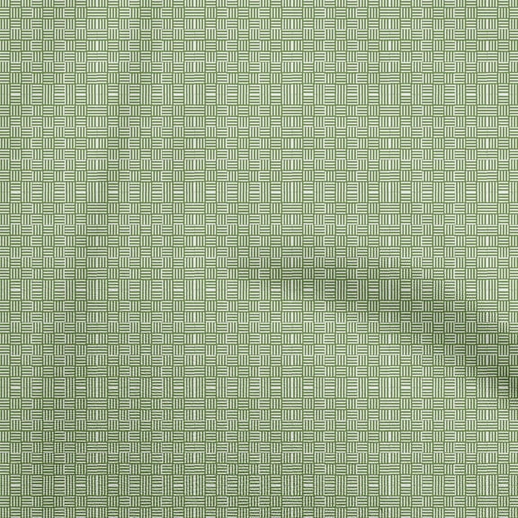 oneOone Cotton Poplin Green Fabric Asian Japanese Sashiko Sewing Craft Projects Fabric Prints By Yard 42 Inch Wide