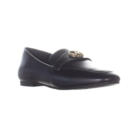 Womens MICHAEL Michael Kors Heather Loafers, Black Leather