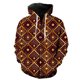 thumbnail image 1 of Sudadera con capucha y cremallera para hombre, con estampado geométrico abstracto, estilo Harajuku de manga larga, de gran tamaño, unisex, con estampado 3D de hip hop., 1 of 6