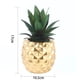 thumbnail image 4 of Decoración de plantas suculentas falsas de piña en maceta, decoración de mesa de cocina para el hogar, oficina, piña falsa (dorado) TUNC Sencillez, 4 of 5