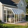 thumbnail image 2 of Palram - Canopia Sun Room 6' x 12' Polycarbonate Walk-In Greenhouse - White - with Roof Vent, 2 of 8