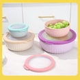 thumbnail image 6 of RUIG Plastic Mixing Bowl Set with Lids for Kitchen, Lightweight Storage Bowls, Large Salad Bowls for Baking, Prepping, Cooking and Serving Food, Dishwasher & Microwave Safe, 6 of 9