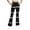 Z2-Black-fleece lined leggings clearance, variant on Frostluinai Girls Fleece Lined Flare Leggings Kids Bell Bottom Polka Dot Warm Winter Athletic Yoga Pants High Waist Bootcut Pants 5-16Y