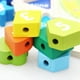 thumbnail image 4 of reloj Digital de madera 3D, relojes geométricos coloridos para niños, juguete para regalo educativo, 4 of 5