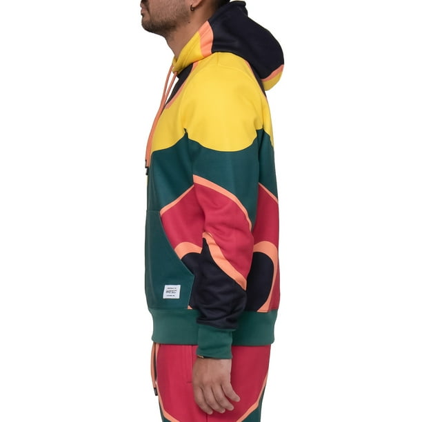 パーカー・フーディ WeSC / TOPOGRAPHY PULL OVER SWEAT HOODIE UNISEX Wesc Men's & Big Men's Topography Colorblock Fleece Hoodie
