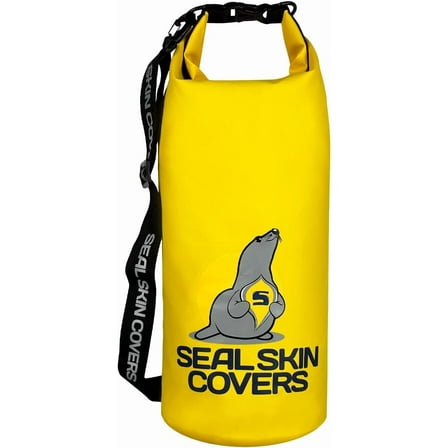 Seal Skin 10L Dry Bag Waterproof Backpack for Kayaking, Paddle Boarding, Boating & Travel, Yellow