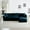Blue, variant on Chenille Upholstered Oversized Sectional With - Modular L Shaped