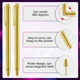thumbnail image 5 of 3 Pcs Divining Rods Copper and Dowsing Pendulum, 2 Retractable Paranormal Divining Rods and 1 Pendulum Pendant Gold, 5 of 6