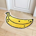 thumbnail image 4 of Banana Shaped Bath Mat Cute Fruit Design Non Washable Tub Shower Bathroom Rug Soft Absorbent, 4 of 6