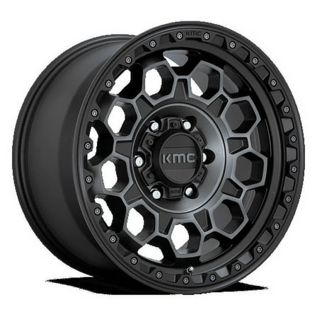 Kmc Km545 Trek 17X8 6X139.7 20Et 71.5Cb Satin Black With Gray Tint Wheel