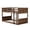Antique Oak, variant on Bellemave Low Twin Over Twin Bunk Bed for Kids/Junior, Solid Wood Floor Bunk Bed Frame with Guardrails and & Ladder, Toddler Bunk Beds with Headboard & Footboard, No Box Spring Needed (Antique Oak)