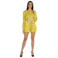 thumbnail image 5 of Inkmeso Sexy 2 Piece Outfit For Womens Crop Top & Elastic Waist Short Set with pocket, 5 of 8