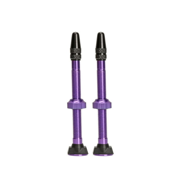 Greeniant Vástago de válvula de neumático sin cámara de 60mm para bicicleta Universal, 2 piezas, válvulas de neumático de aleación de aluminio para Ciclismo Violeta Greeniant OD022344-05