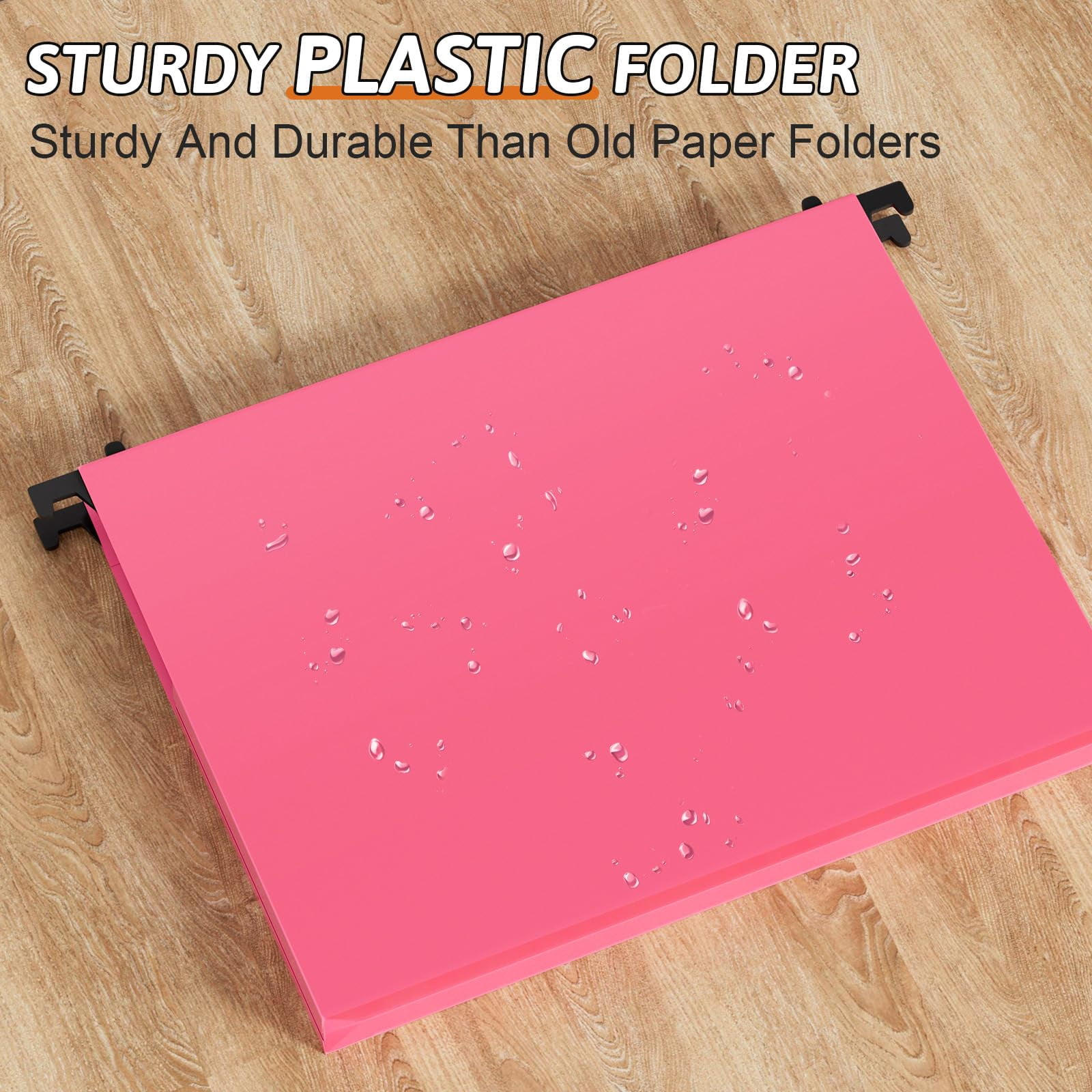 Plastic Hanging File Folders 1 Inch Expansion Letter Size 12 Pack Reinforced Heavy Duty Hang Folder With Tabs Colored Expandable Files Side Cabinet For Bulky