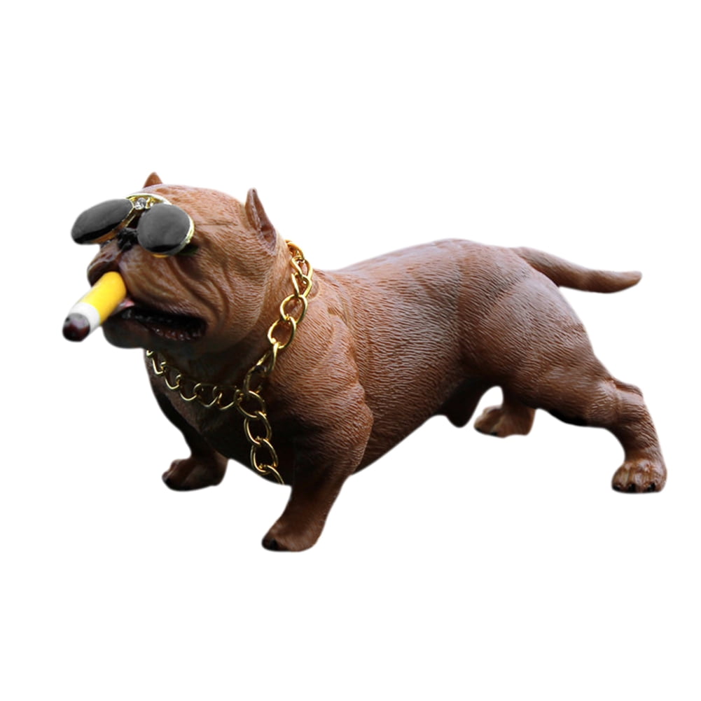 kangyuanshuai - Bully Pitbull Simulated Car Dog Dolls Ornaments Pendant - Walmart.com - Walmart.com