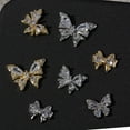 thumbnail image 5 of Butterfly Nails Art Rhinestones Sparkling Nail Diamond Metal Nail Studs Nail Jewels for Nail Decorations Nail Jewelry, 5 of 20