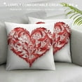 thumbnail image 3 of COMIO Emotion Valentines Day Throw Pillow Covers Red Love Heart Home Decorations Cushion Case for Sofa Couch, 3 of 5