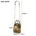 thumbnail image 2 of FORMRS Crossbody Bag for Women Quilted Travel Shoulder Cell Phone Purse with Chain Strap Handbag, Flowers and Dog, 2 of 7