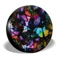 thumbnail image 2 of 3d Custom Print Universal Fits Most Cars Animal Art Designs Butterflies Spare Tire Cover Case Polyester Winter and Summer, 2 of 4