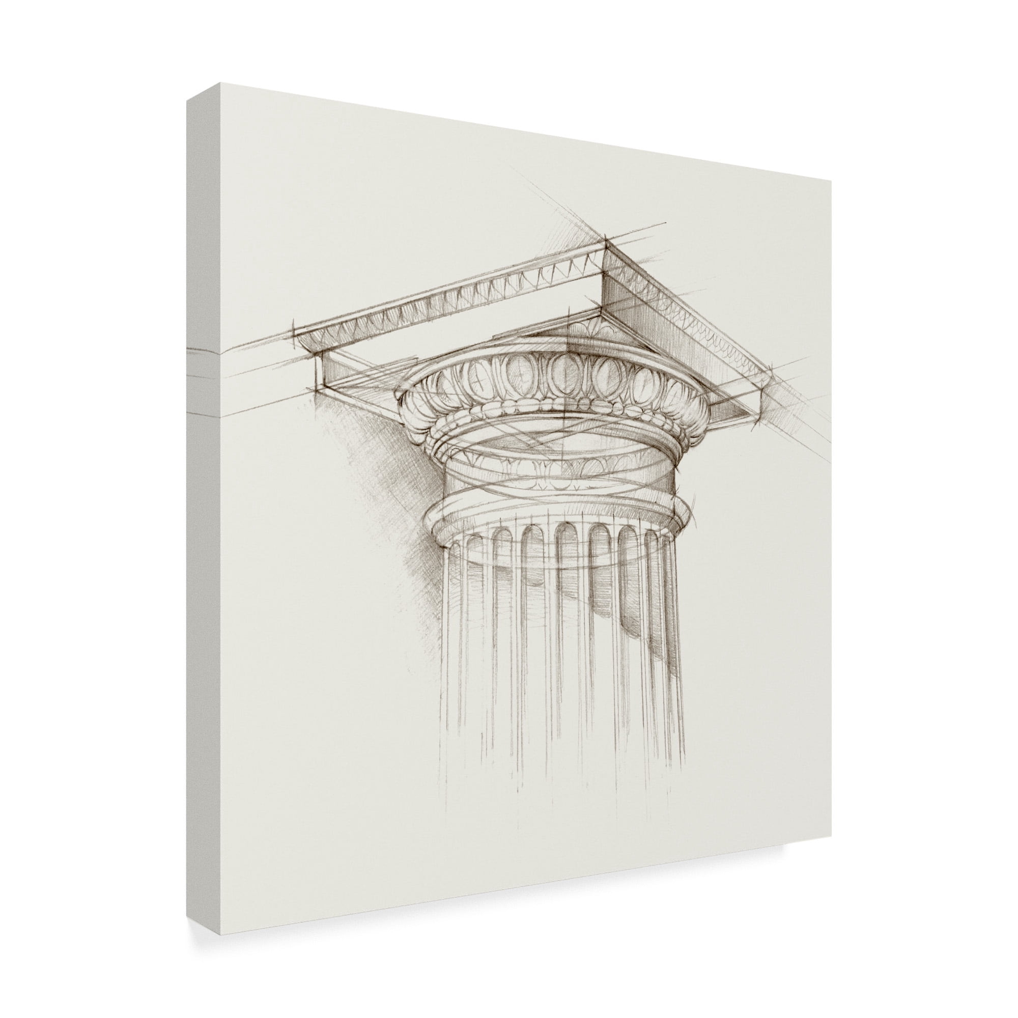 Trademark Fine Art 'Column Schematic I' Canvas Art by Ethan Harper