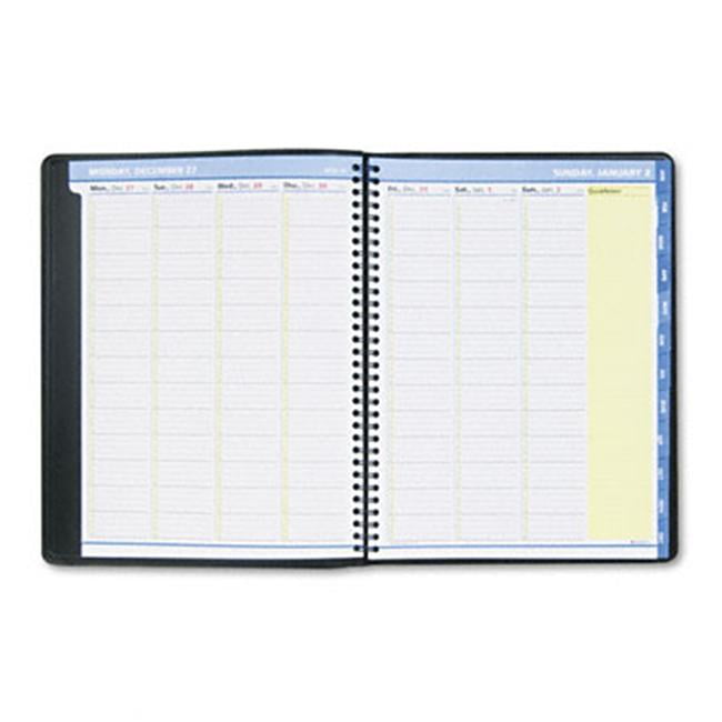1 AT-A-GLANCE : Undated Teachers Planner 10-7//8 x 8-1//4 // Total of 2 Each Black -:- Sold as 2 Packs of