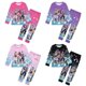 thumbnail image 2 of Girls Kids K-Pop Demon Hunters Long-Sleeved T-shirt Top Pants Set _a, 2 of 3
