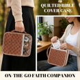 thumbnail image 6 of HELLHERO Polyester Fabric Quilted Bible Cover with Durable Handle, Funny Dogs Print Portable Casual Bible Cover Organizer for Faith Activities, 6 of 9