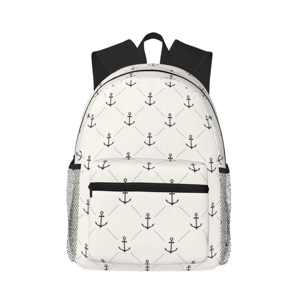 Disketp Anchors Mochila Ligera Clásica con Múltiples Bolsillos, Mochila Casual para Hombre y Mujer, Ideal para Escuela, Trabajo y Viajes