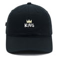 thumbnail image 1 of Gorra de béisbol lisa de algodón con corona KING bordada, 1 of 1