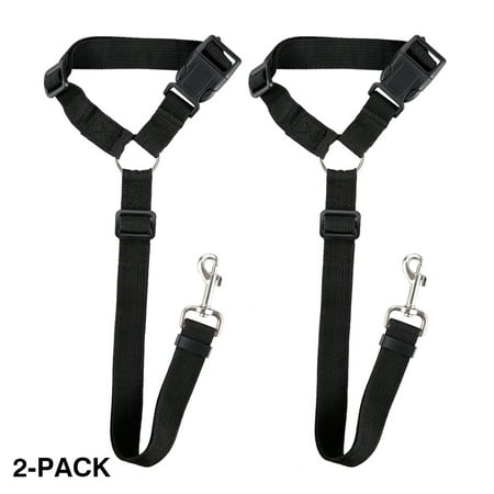 Docamor Dog Seat Belt, 2 Pack Dog Leashes with Tangle-Free Swivel Attachment, All-Metal Hardware, Adjustable Length Strap, Universal Car Safety Seat Belt for Large Medium Small Dogs (Best Car Lease For Small Business)