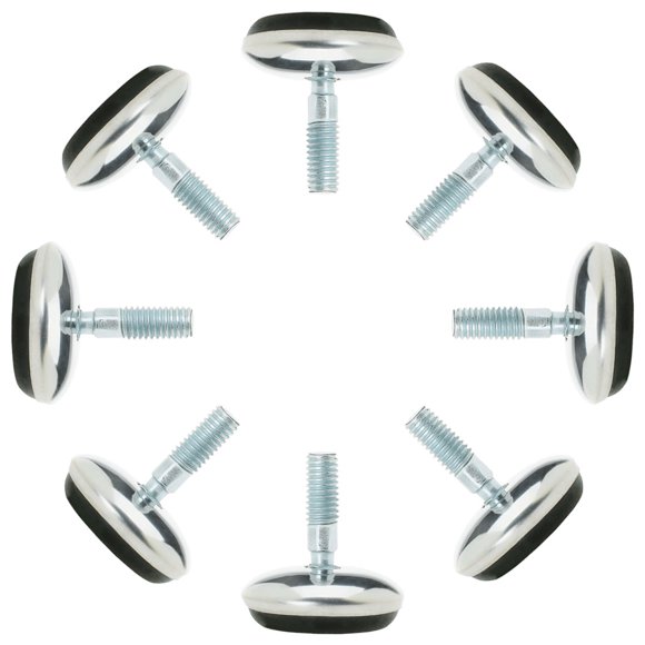 Unique Bargains M6 x 13 x 30mm Leveling Feet Adjustable Leveler for Furniture Chair Leg 8pcs