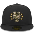 thumbnail image 2 of Men's New Era  Black New York Mets 2024 Armed Forces Day On-Field 59FIFTY Fitted Hat, 2 of 6
