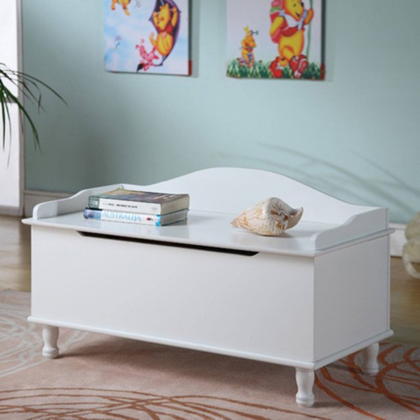 InRoom Designs Storage Bench White