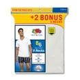 thumbnail image 5 of Fruit of the Loom Men's 100% Cotton White V-Neck T-Shirts 8 Pack, 5 of 5